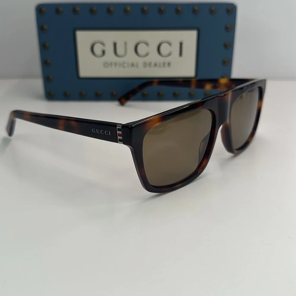 New Authentic Gucci GG0450S 003 57 Men's Sunglasses